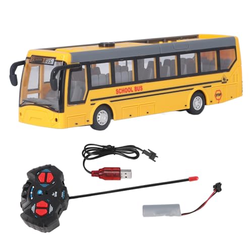 lvifloae Fernbedienung School Toy Bus High Simulation Alle Richtungen Fahren wiederaufladbarer RC -Schulbus, Geschenke für Kinder und Mädchen Gelb (Gelb) von lvifloae