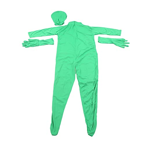 lvifloae Green Screen -Jumpsuit für Film und Fernsehen, Ganzkörper -Split -Design, virtueller Hintergrund -Keying -Anzug, geeignet für die Produktion von Spezialeffekten, Vlog Live (180 cm) von lvifloae