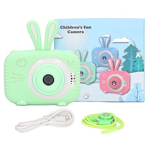 lvifloae Kids Camera Mini Green Dual Camera X5 HD 20MP USB -Ladeauto -Fokussierung Eingebautes Foto -Aufkleber -Kameraspielzeug für Kindergeschenke für Jugendliche Jungen von lvifloae