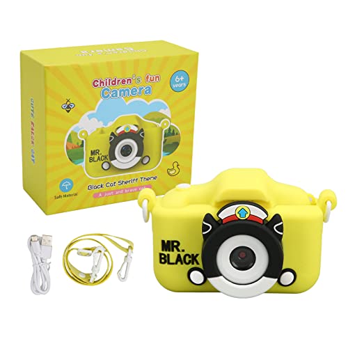 lvifloae Kids Camera Yellow 2in Bildschirm vorne Heck Objektiv Videoaufnahme Rich Filter Rahmen Rahmen für Kinder Jungen Mädchen Kinder im Alter von 3 bis 10 Jahren von lvifloae