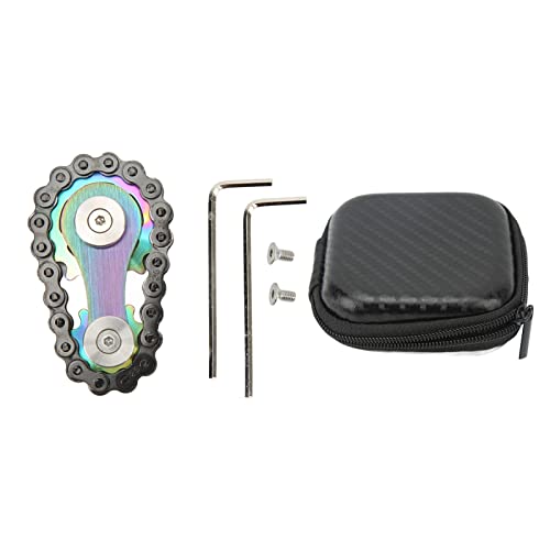 lvifloae Metall zappeln Spinner spannungsensorische typeys fingerspitzen kettenketten gars Toys abtrennbare Ketten Tisch Gadgets rostfreier Stahl für Erwachsene Teenager Reise (Multi -Farbe) von lvifloae