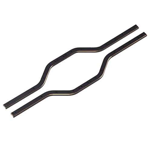 lvifloae RC -Auto -Chassis -Rahmenschienen Messing Stabil RC -Zubehör für axiale SCX24 C10 AXL00006 AXL00001 1/24 RC -Auto Schwarz 171 x 5,5 mm 2,5 mm Dicke 2 Stücke von lvifloae