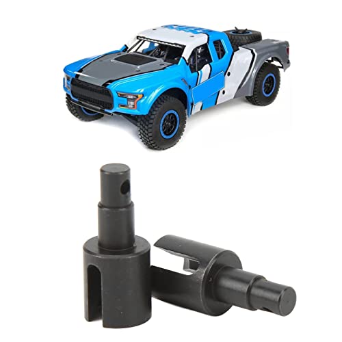 lvifloae RC Front Diff Out Drive Stahl Upgrade Teil RC Differential Drive Cup für Losi Baja Rey 1/10 RC Auto/LKW Ersatzteile 2 Stück Silber (Schwarz) von lvifloae