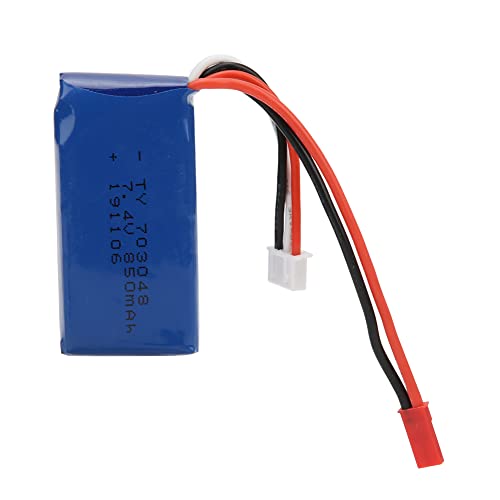 lvifloae RC Helicopter Battery Mini Batterie Lithium-Ionen-Batterie RC Li-Ionen-Batterie für 7,4 V 850 mAh für Wltoys V912 V262 V333 4Ch Einklinge von lvifloae