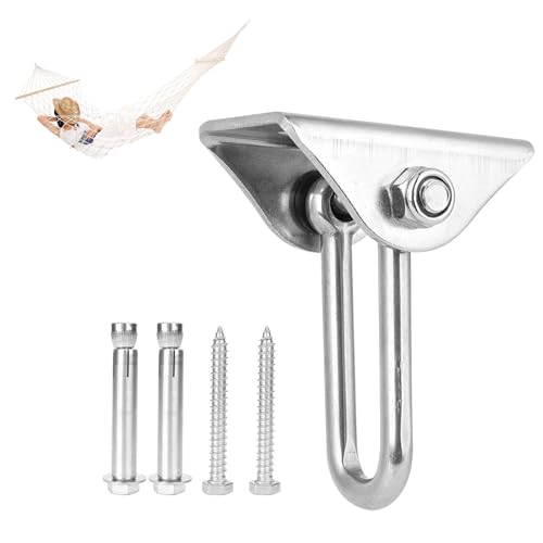lvifloae 1-4 stücke Robuste Deckenhaken, Schaukelhalterungen, Edelstahl-Schaukelhaken, D-Typ-Aufhängung, Schaukelaufhänger, Haken, Feste Platte, Zubehör für Hängematte, Stuhl, Pod, (1 stücke) lvifloae 1-4 stücke Robuste Deckenhaken, Schaukelhalterungen, Edelstahl-Schaukelhaken, D-Typ-Aufhängung, Schaukelaufhänger, Haken, Feste Platte, Zubehör für Hängematte, Stuhl, Pod, (1 stücke) von lvifloae