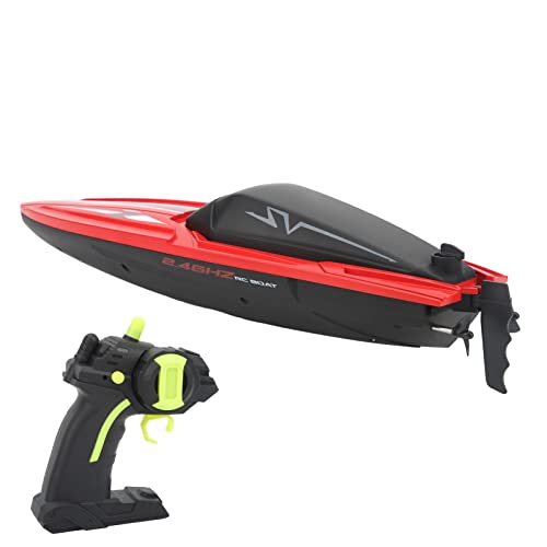 lvifloae TY2 2,4 g Fernbedienungsboot Hochgeschwindigkeitsgeschwindigkeit ohne Batterie 2,4 GHz Hochgeschwindigkeitsfernbedienungs -Steuerungsboot simuliertes Schnellboot, geeignet für (Rot) von lvifloae