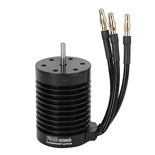 lvifloae f540 wasserdicht 4 pol Nicht induktiv bürstenloser Motorrad -Zubehör für 1 10 RC -Auto bürstenlosen Motor RC (schwarz) (4370KV) von lvifloae