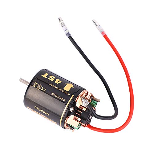 lvifloae rc bürstenloser Motor, 45T Universal RC Model Car 540 bürstenloser Motor für große Lastwagen/Kletterautos Ersatzzubehör (45T) von lvifloae