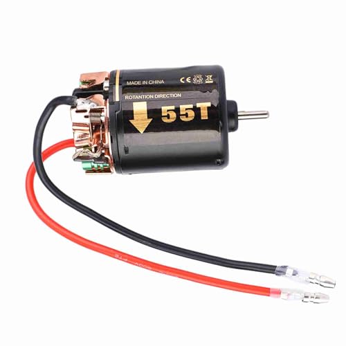 lvifloae rc bürstenloser Motor, 45T Universal RC Model Car 540 bürstenloser Motor für große Lastwagen/Kletterautos Ersatzzubehör (55T) von lvifloae
