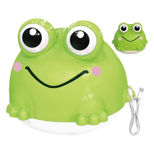 Frog Bad Sprinkler Spielzeug, Kids Automatic Water Fountain, schwimmendes Badepool -Poolspielzeug, blinkende farbenfrohe LED -Leuchten, grünes süßes Design, eingebauter Akku, für Babys oder Kindergebr von lwxij