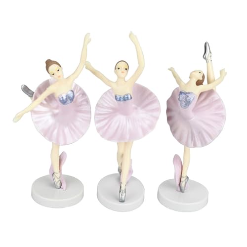 lxuebaix 3 Stück Ballett-Mädchen-Kuchendekorationen, Ballerina-Kuchendekorationen, perfekt für Mädchen-Prinzessinnen, Hochzeiten, Geburtstagsfeiern von lxuebaix