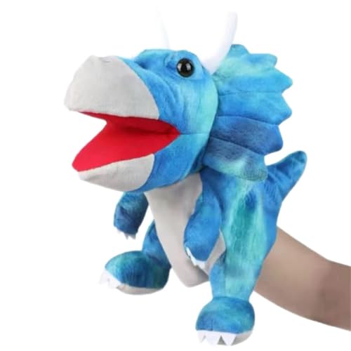 LXYJOYIN Handpuppen Spielzeug Set für Kinder,Freunde Im Tiergarten, Deluxe plüschtiere Kinderhandpuppen mit beweglichem offenem Mund für Vorschulkinder, Geburtstagsgeschenk-Blauer Triceratops LXYJOYIN Handpuppen Spielzeug Set für Kinder,Freunde Im Tiergarten, Deluxe plüschtiere Kinderhandpuppen mit beweglichem offenem Mund für Vorschulkinder, Geburtstagsgeschenk-Blauer Triceratops von lxyjoyin