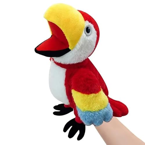 LXYJOYIN Handpuppen Spielzeug Set für Kinder,Freunde Im Tiergarten, Deluxe plüschtiere Kinderhandpuppen mit beweglichem offenem Mund für Vorschulkinder, Geburtstagsgeschenk-Papagei LXYJOYIN Handpuppen Spielzeug Set für Kinder,Freunde Im Tiergarten, Deluxe plüschtiere Kinderhandpuppen mit beweglichem offenem Mund für Vorschulkinder, Geburtstagsgeschenk-Papagei von lxyjoyin