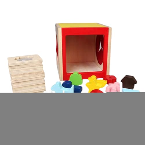 lyanny Formen Sortierspielzeug - Sensorischer Holzkasten Zum Formen Zuordnen,Lernspielzeug Für Kindergarten Vorschule Zuhause von lyanny