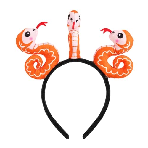lyanny Schlangen-Plüsch-Stirnband, Jahr der Schlangen-Stirnband, Cartoon-Tier-Plüsch-Haarband mit 3 Cartoon-Schlangen, Tier-Kopfbedeckungen für Silvesterparty lyanny Schlangen-Plüsch-Stirnband, Jahr der Schlangen-Stirnband, Cartoon-Tier-Plüsch-Haarband mit 3 Cartoon-Schlangen, Tier-Kopfbedeckungen für Silvesterparty von lyanny