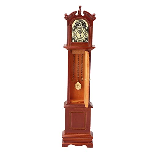 lyrlody Vintage-Standuhr, Miniatur-Puppenhaus-Zubehör, Wohnzimmermöbel, Spielzeug, 1:12, Zarte Puppenhaus-Miniaturuhr, Puppenhaus-Möbeldekoration, 4,3 X 2,2 X 19,5 cm lyrlody Vintage-Standuhr, Miniatur-Puppenhaus-Zubehör, Wohnzimmermöbel, Spielzeug, 1:12, Zarte Puppenhaus-Miniaturuhr, Puppenhaus-Möbeldekoration, 4,3 X 2,2 X 19,5 cm von lyrlody