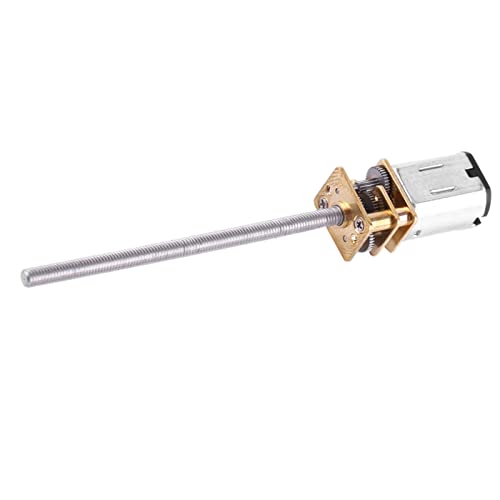 lyrlody DC 6V -Getriebemotor mit Langer M3*55 Mm Ausgangswelle, Vollmetall Zahnrad, Hohes Drehmoment für Einen Ruhigen und Effizienten Betrieb mit Breiten Anwendungen (6 V 500 U/min) von lyrlody