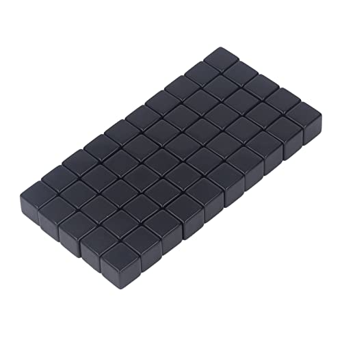 lyrlody Dice-Set White DIY-Anpassungswürfel für -Bildungsspiele mit Schreibwuchs-Surface-Mehrzweck für Lehr- und Brettspiele (Black) von lyrlody
