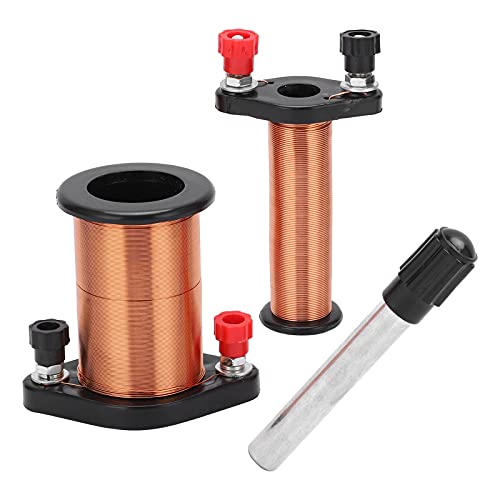 lyrlody Elektromagnetische Induktionsspule, Physik Experimentierset für Schulen mit Barrenmagneten und Amperemeter, zur Demonstration von Lenzs Gesetz von lyrlody