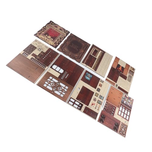 lyrlody Holzpuzzle Buchenden DIY 3D Buchend mit LED -Licht für Home Office Desk Dekoration Süßes Buchstopper Buchhalter Regal Organizer (Modell der ewigen buchhandling) von lyrlody