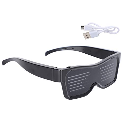 lyrlody LED Partybrille, LED Glasses APP gesteuerte intelligente Brille mit USB-Ladung, für Party Club DJ Halloween Weihnachten von lyrlody