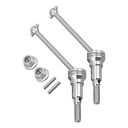 lyrlody RC Frontantriebswelle Aluminiumlegierung Hochfruchtungsregelregelungsachse für 1/16 RC -Auto mit Silberfarbe mit 16889A 16889 S1601 S1602 Kompatibel von lyrlody
