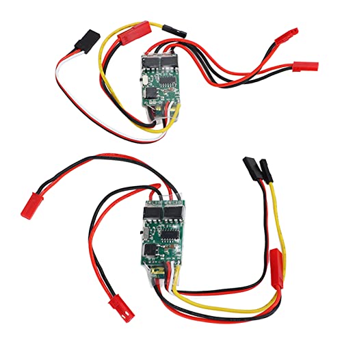 lyrlody RC Gebürstet ESC Dual Way Bidirectional ESC für RC-Modellboot mit Signalverlust Überhitzungsschutz 2S-3S Lipo Kompatibler 130 180 Gebürstete Motor lyrlody RC Gebürstet ESC Dual Way Bidirectional ESC für RC-Modellboot mit Signalverlust Überhitzungsschutz 2S-3S Lipo Kompatibler 130 180 Gebürstete Motor von lyrlody