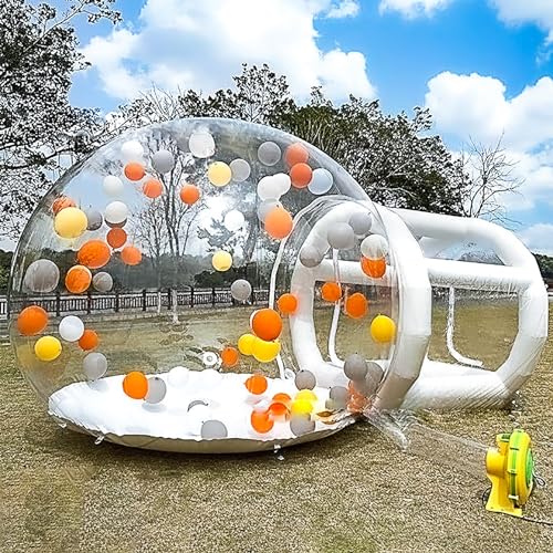 Bouncy Castle, Hüpfburgen, Blase mit 10 Fuß Durchmesser mit Pumpe und UL-Gebläse, Blasenzelt für Kinder-Partyballons, Transparent für Heimparty, Park-Event-Ausstellung von lyxamjrzyp