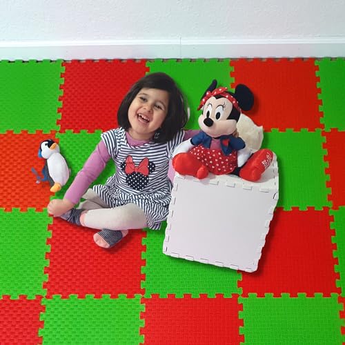 Puzzelmatten für Babys und Kinder - Spielmatte Puzzlematte Baby - 18 EVA TLG (30x30x1cm) Spielteppich Schutzmatten - Fitnessraum Yogamatten Trainingsmatten von m Mayda