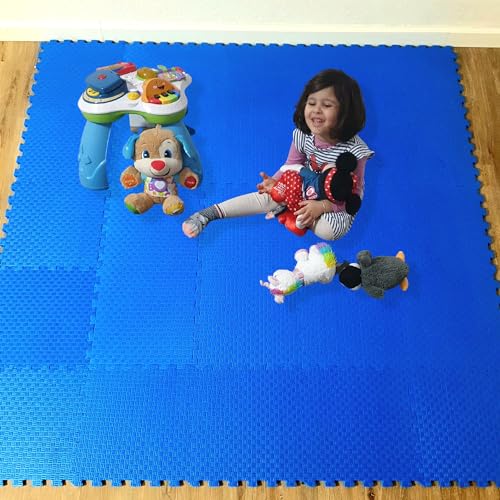 Puzzelmatten für Babys und Kinder - Spielmatte Puzzlematte Baby - 25 Eva TLG (30x30x1cm) Schaumstoff-Bodenfliesen - Krabbelmatten Spielteppich Schutzmatten - Fitnessraum Yogamatten Trainingsmatten von m Mayda