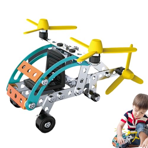 macto -Hubschrauber, Hubschrauber-Modellbausatz,Metallhubschrauber-Modellspielzeug - Mechanisches Ornament, Flugzeugkonstruktionsspielzeug, Puzzlespielzeug, anspruchsvolles DIY-Spielzeug für von macto