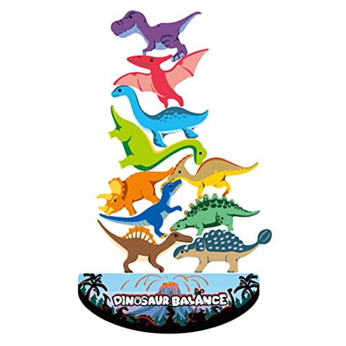 macto Stapelbares Dinosaurierspielzeug aus Holz, Dinosaurierblöcke, Tragbares Dinosaurier-Spielzeug für Mädchen, Jungen macto Stapelbares Dinosaurierspielzeug aus Holz, Dinosaurierblöcke, Tragbares Dinosaurier-Spielzeug für Mädchen, Jungen von macto