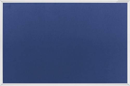 Magnetoplan 1415003 Pinnwand Königsblau, Grau Filz 1500mm x 1000mm von magnetoplan
