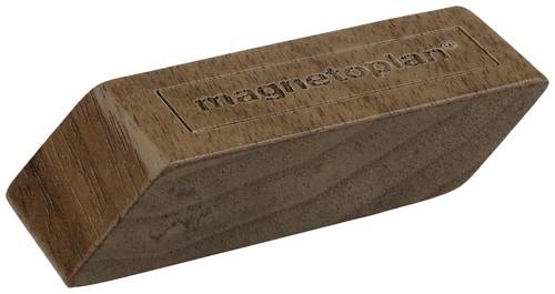 Magnetoplan Magnet Design Wood Magnets (L x B x H) 60 x 20 x 13mm rechteckig Walnuss 4 St. 1665251 von magnetoplan