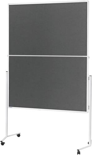 Magnetoplan Moderationstafel 2111301 (B x H) 1200mm x 1500mm Filz Grau, Weiß beidseitig verwendbar, von magnetoplan