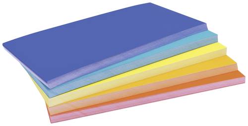 Magnetoplan Rainbow Moderationskarte farbig sortiert, Rot, Orange, Gelb rechteckig 200mm x 100mm 250 von magnetoplan