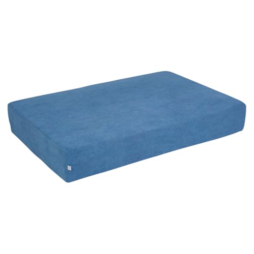 malwim Cord Hüpfmatratze für Kinder – 107x70x7cm | Indoor Sprungmatte – Made in Germany | Weich, Sicher & Langlebig | moderner Cordbezug Azurblau von malwim