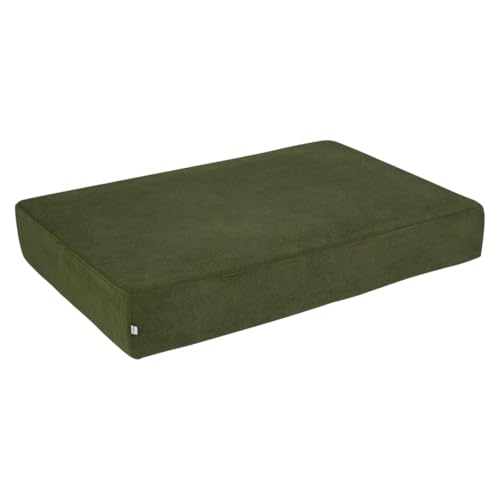 malwim Cord Hüpfmatratze für Kinder – 107x70x7cm | Indoor Sprungmatte – Made in Germany | Weich, Sicher & Langlebig | moderner Cordbezug Olivgrün von malwim