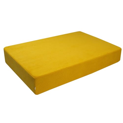 malwim Cord Hüpfmatratze für Kinder – 107x70x7cm | Indoor Sprungmatte – Made in Germany | Weich, Sicher & Langlebig | moderner Cordbezug Goldgelb malwim Cord Hüpfmatratze für Kinder – 107x70x7cm | Indoor Sprungmatte – Made in Germany | Weich, Sicher & Langlebig | moderner Cordbezug Goldgelb von malwim