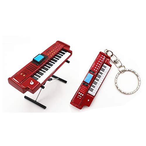 1:12 Mini Electone Harzspielzeug Modell, 2 Stück E-Piano-Tastaturen Ornamente Dekorationen von malyituk