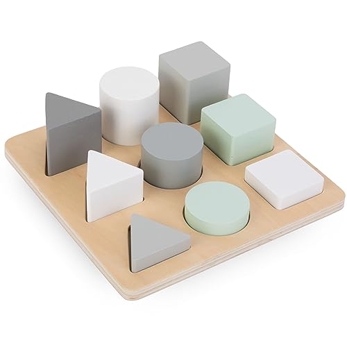 Mamabrum, Holzpuzzle – Sortierer – DREI Figuren, Holzsockel, 9 Bunte Blöcke, kindersicheres Spielzeug, für Kinder über 2 Jahre Holzpuzzle für Kinder Geometrische Formen Mamabrum, Holzpuzzle – Sortierer – DREI Figuren, Holzsockel, 9 Bunte Blöcke, kindersicheres Spielzeug, für Kinder über 2 Jahre Holzpuzzle für Kinder Geometrische Formen von mamabrum