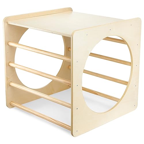 Mamabrum, Kletterwürfel aus Holz, Kindertunnel, Spielplatz, Form des Kletterwürfels, entwickelt motorische Fähigkeiten, verbessert die körperliche Fitness Klettern Baby Mamabrum, Kletterwürfel aus Holz, Kindertunnel, Spielplatz, Form des Kletterwürfels, entwickelt motorische Fähigkeiten, verbessert die körperliche Fitness Klettern Baby von mamabrum