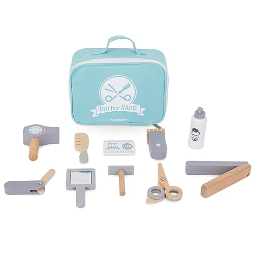 Mamabrum Friseurspiel-Set aus Holz für Kinder – Enthält Schere, Rasierer, Föhn, Rasiermesser – Friseur-Rollenspiel für Jungen und Mädchen Mamabrum Friseurspiel-Set aus Holz für Kinder – Enthält Schere, Rasierer, Föhn, Rasiermesser – Friseur-Rollenspiel für Jungen und Mädchen von mamabrum