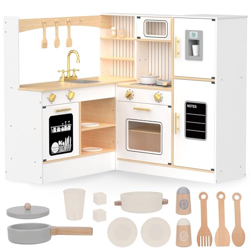 Mamabrum XXXL HolzkinderküChe mit Zubehör - Spielküchen-Set mit Kühlschrank, Mikrowelle, Backofen und Spülbecken - Licht- & Soundeffekte - für Kinder ab 3 Jahren Mamabrum XXXL HolzkinderküChe mit Zubehör - Spielküchen-Set mit Kühlschrank, Mikrowelle, Backofen und Spülbecken - Licht- & Soundeffekte - für Kinder ab 3 Jahren von mamabrum