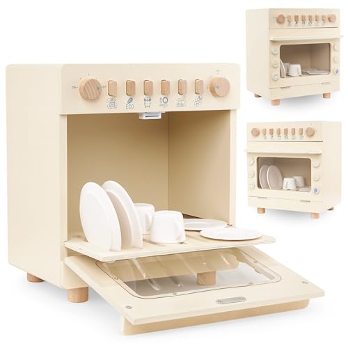 Mamabrum Holzgeschirrspüler für Kinder 3+ – Montessori Spielküche Zubehör – Lernspielzeug mit Zubehör und Spülmaschinentabs – pädagogisches Rollenspiel Mamabrum Holzgeschirrspüler für Kinder 3+ – Montessori Spielküche Zubehör – Lernspielzeug mit Zubehör und Spülmaschinentabs – pädagogisches Rollenspiel von mamabrum