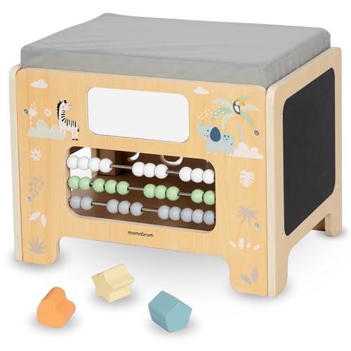 Mamabrum Holzspielzeug Montessori Entwicklungsunterstützendes Kind, Spielzeug Früherziehung, Sitz, Spielbank für Kinder 2+ Mamabrum Holzspielzeug Montessori Entwicklungsunterstützendes Kind, Spielzeug Früherziehung, Sitz, Spielbank für Kinder 2+ von mamabrum