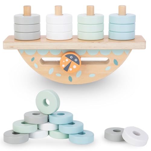 Mamabrum, Abakus – Puzzle aus Holz, 12 Scheiben aus Holz, Lernen von Farben, Formen und Zählen, für Kinder ab 18 Monaten Montessori Spielzeug ab 1 Jahr Motorikwürfel Mamabrum, Abakus – Puzzle aus Holz, 12 Scheiben aus Holz, Lernen von Farben, Formen und Zählen, für Kinder ab 18 Monaten Montessori Spielzeug ab 1 Jahr Motorikwürfel von mamabrum