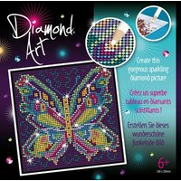 MAMMUT 8181526 Diamond Art Bastelset Schmetterling, Komplettset mit Strass-Steinchen zum Kleben MAMMUT 8181526 Diamond Art Bastelset Schmetterling, Komplettset mit Strass-Steinchen zum Kleben von mammut