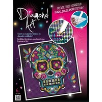 MAMMUT 8181611 Diamond Art Bastelset Sugar Skull, Komplettset mit Strass-Steinchen zum Kleben von mammut