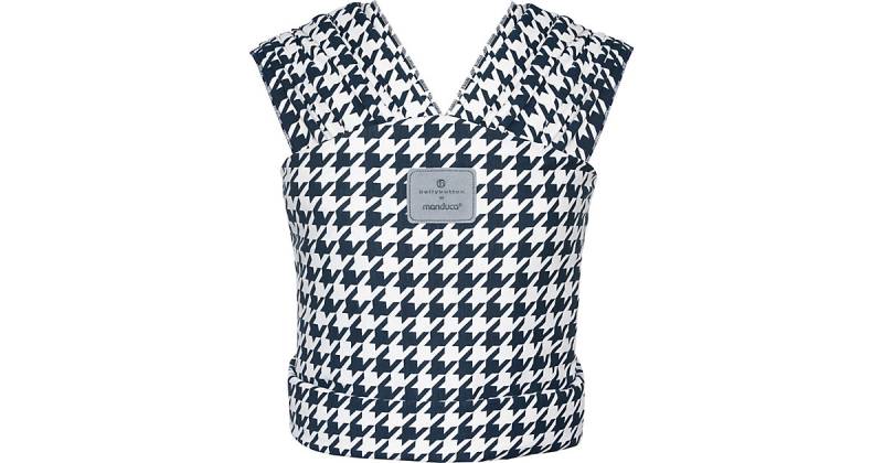 Babytrage bellybutton by manduca SLING PepitaNavy blau/weiß von manduca